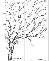 Пескоструйный рисунок Дерево 353